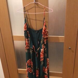 DONATING FRI 7/26 -NWT NEW LULU’S Floral Flirtation Wrap Maxi Dress